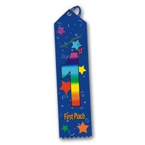  Multicolored Award Ribbon   1st Place (Pack of 25) Sports 