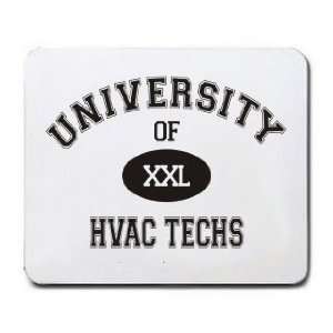  UNIVERSITY OF XXL HVAC TECHS Mousepad: Office Products