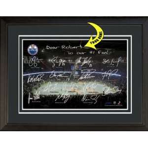  Edmonton Oilers PERSONALIZED Framed Print with Players 