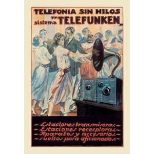  Telefonia sin Hilos Sistema Telefunken 20x30 poster: Home & Kitchen
