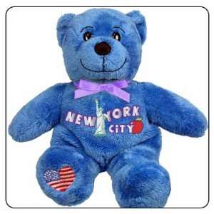    New York City Symbolz Plush Blue Bear Stuffed Animal Toys & Games