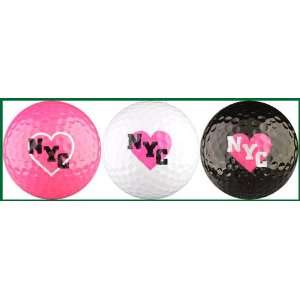  New York Hot Pink Golf Ball Variety: Sports & Outdoors