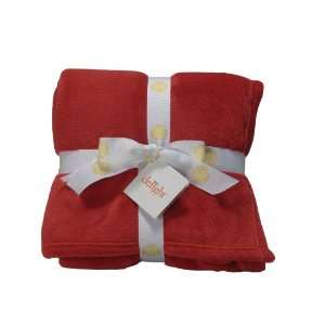   Delight Coral Fleece Throw, Scarlet Red, 50 by 70 Inch: Home & Kitchen