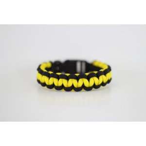  Black and Yellow Paracord Bracelet 7 Inches Everything 