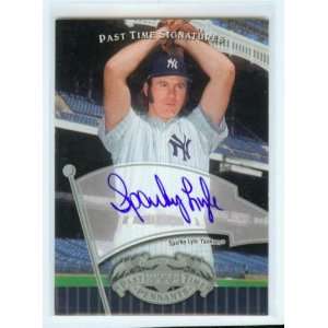 : Sparky Lyle Autograph 2005 Upper Deck Baseball Past Time Signatures 