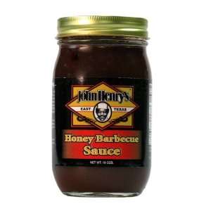 John Henrys Honey Barbeque Sauce (16 fl: Grocery & Gourmet Food