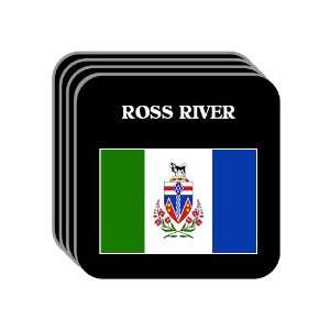  Yukon   ROSS RIVER Set of 4 Mini Mousepad Coasters 