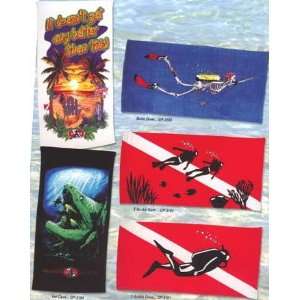   Diving Beach Towel 60 x 30 Inches   Many Choices
