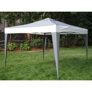   Top/Steel Frame Canopy Tent (10 x 10) Gray: Patio, Lawn & Garden