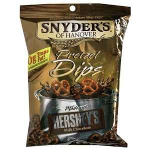 Snyders Pretzel Dips with Hersheys Milk Chocolate   8 Pack:  