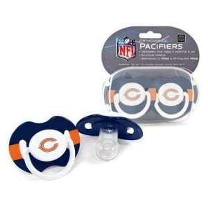  Chicago Bears NFL Baby Pacifier   2 Pack: Sports 