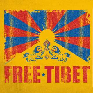 FREE TIBET T Shirt Buddah Dalai Lama karma china PEACE  