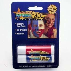  SportFace Face Paint   Red/Navy Blue: Sports & Outdoors