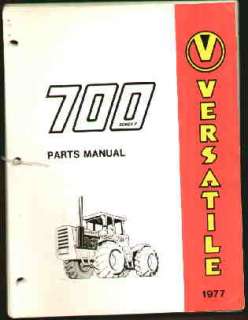 Versatile 700 Series 2 4WD Tractor Parts Manual  