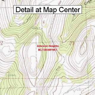  USGS Topographic Quadrangle Map   Johnson Heights, Oregon 