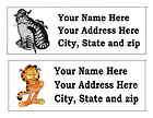 cartoon address labels  