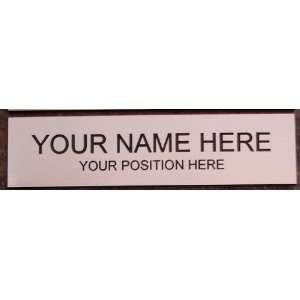  Office Desk Name Plate or Door Sign   Laser Engraved 