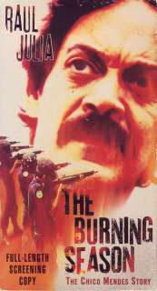 Burning Season Chico Mendes Story VHS Raul Julia promo  