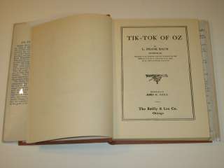 Baum/Neill TIK TOK OF OZ Reilly & Lee c.1914 w/DJ  