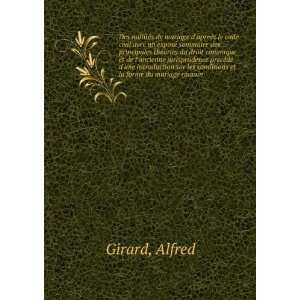   sur les conditions et la forme du mariage romain Alfred Girard Books