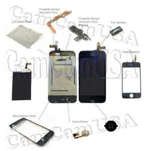  iPhone 3g Full Front LCD Screen With Digitizer Assembly 