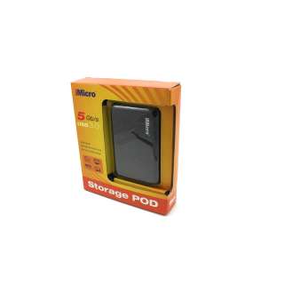 iMicro IM00169E 2.5 inch USB3.0   SATA External Drive Enclosure (Black 