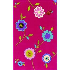 4 Ever Young Fuchsia Printed Kids Rug Size 45 x 69 
