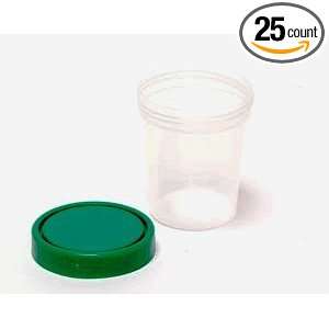 ProAdvantage 4 oz Specimen Cup / Container with Lid   25/pack Non 