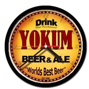  YOKUM beer and ale cerveza wall clock: Everything Else
