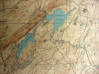 1889 KITTATINNY VALLEY, N.J. Wall Map SUSSEX Co. 36x27  