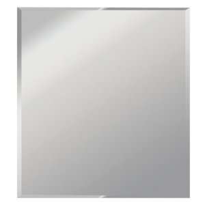   Square Frameless Bath Mirror with Beveled Edges 41210: Home & Kitchen