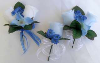 21pcs Bridal Bouquet Wedding Flowers Bride Decoration Package WHITE 