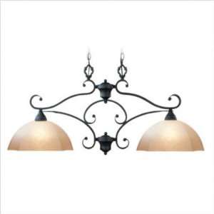  Livex 4322 54 Homestead 2 Light Island in Distressed Iron 4322 