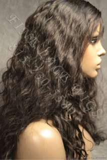 Indian Remy Full Lace Natural Wave Hair   Free Glueless Service 