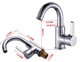 Chrome Bathroom Vessel Sink Faucet Mixer Tap JD 0878  