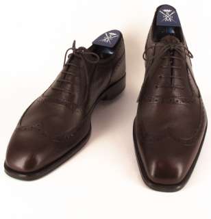 New $900 Sutor Mantellassi Brown Shoes 9  