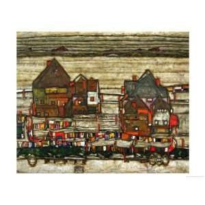  Two Blocks of Houses with Cloth Lines or the Suburbs (II 