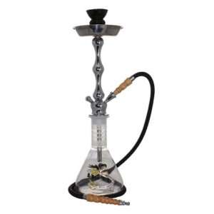  23 Inch Pharaohs Black Yellow Dragon Exotic Hookah 1 Hose 