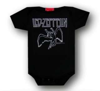 LED ZEPPELIN Hard Rock Heavy Metal ICARUS SWAN SONG Baby Infant ONESIE 