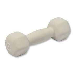  4lb. Neoprene Dumbbell   Light Grey: Sports & Outdoors