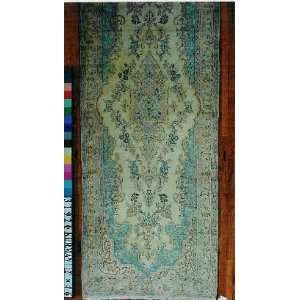  4x12 Hand Knotted Kerman Persian Rug   44x120: Home 