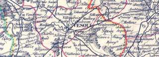 FRANCE: HAUTE SAONE. Large Decorative Antique Map. Levasseur.1852 