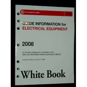   Information for Electrical Equipment; UL Product Categories correl