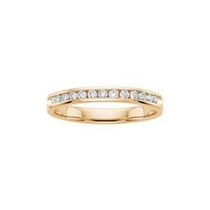   . tw. Diamond Anniversary Ring in 14K Yellow Gold (Size 5.5) Jewelry