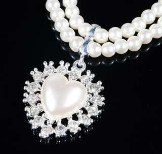Beautiful Costume Necklace Earring imitate pearl jewelry set W18661 