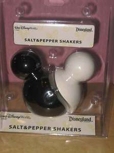 Disney Mickey Mouse Ying Yang Salt and Pepper Shakers  