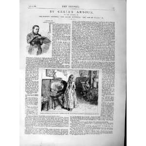  1877 Illustration CeliaS Arbour Story Piano Ladies Men 