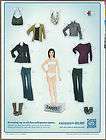 Set of 3  Clothing 2011 print ads / magazine ads, paper dolls 