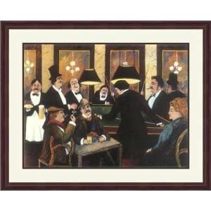  The Billiard Room by Guy Buffet   Framed Artwork