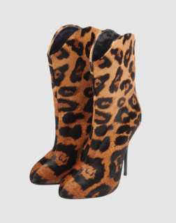 BNIB $1075 Giuseppe Zanotti Leopard Calf Pony hair shoes boots booties 